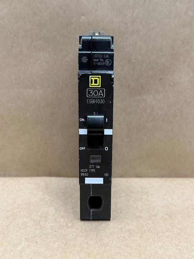 Used Square D EGB14030 30A, 1 Pole Circuit Breaker