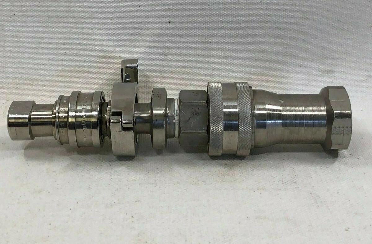 Used Aeroquip FD45-1005-16-16 Hansen LL8-K36 Hydraulic Coupling Hansen ML4-H26 Sockt