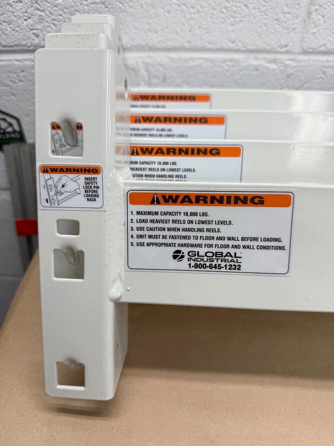 Used Global Industrial 653CP6 , 36” Beam Kit