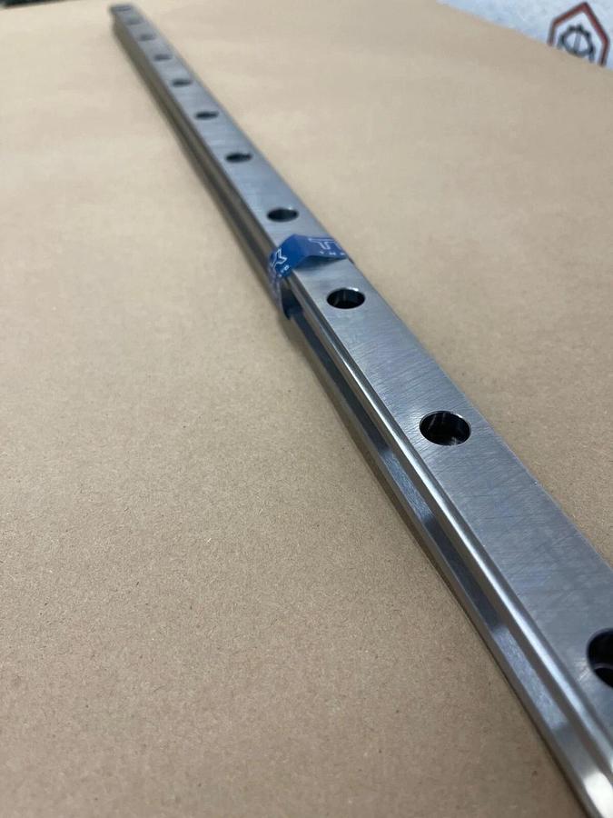 Used THK Caged Ball Linear Motion Guide Rail 39 1/4” Long, 7/8” Wide