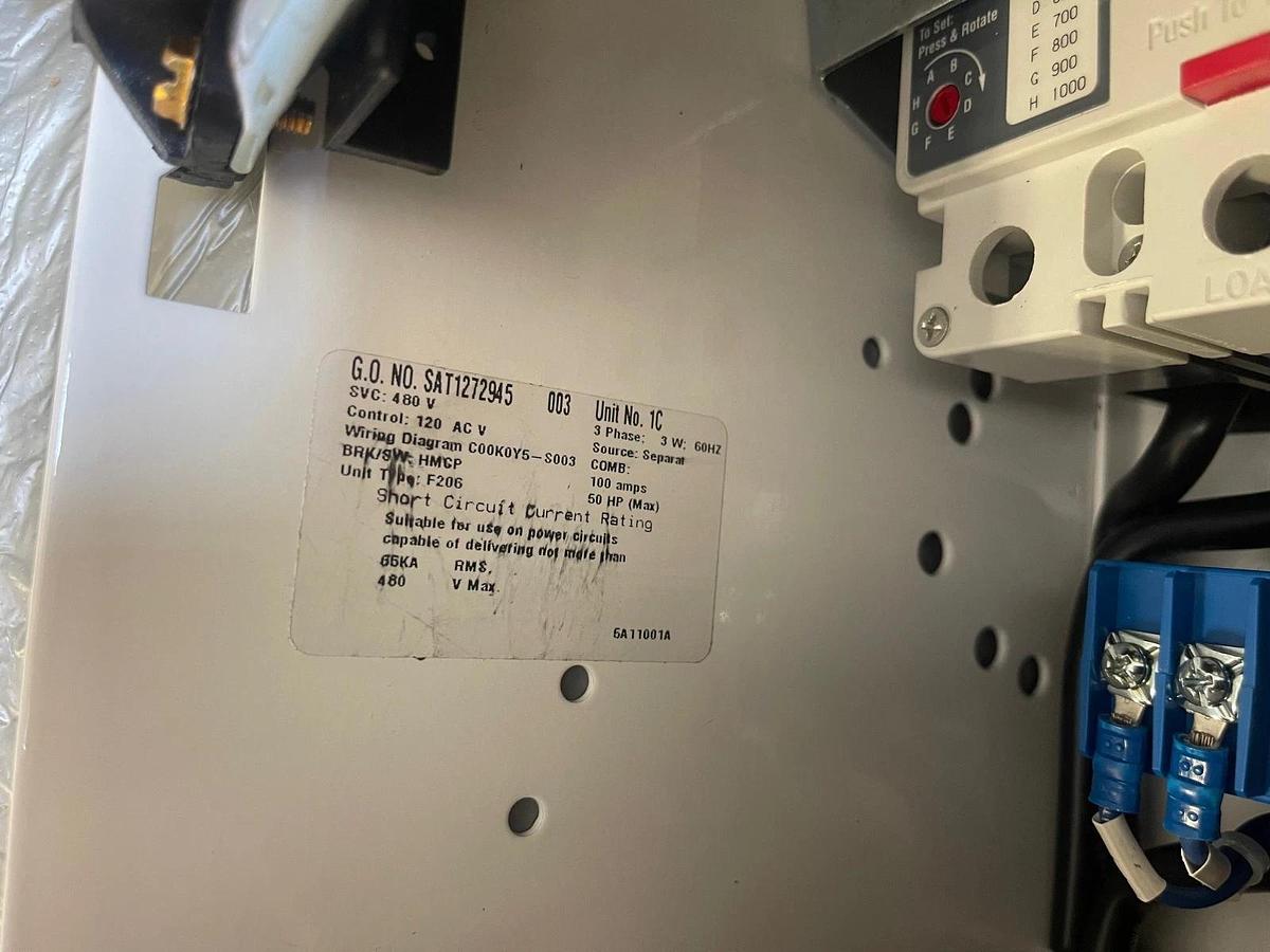 Used Eaton MCC Bucket w/ Size 3 Starter (AN19KN0) & 100A Breaker (HMCP100R3C) *NEW*