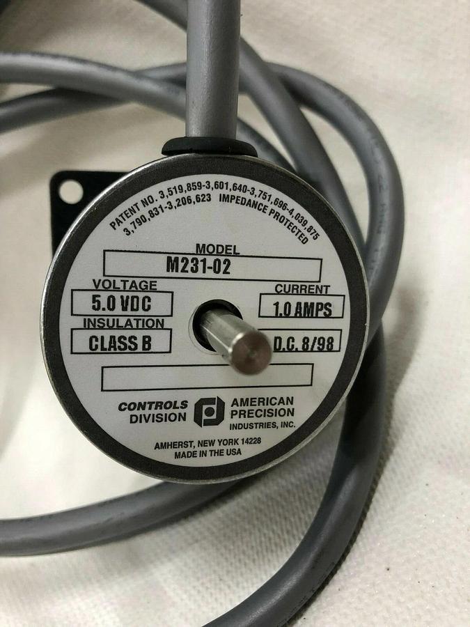 American Precision Industries M231-02 Stepper Motor 1AMP 5VDC