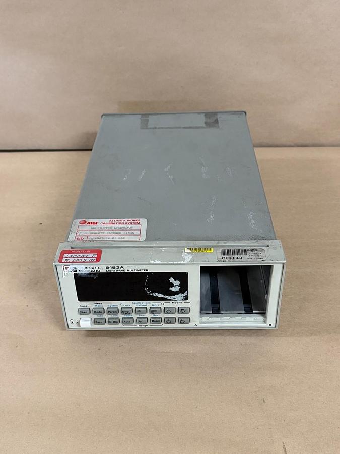 Used Hewlett Packard 8153A Lightwave Multimeter