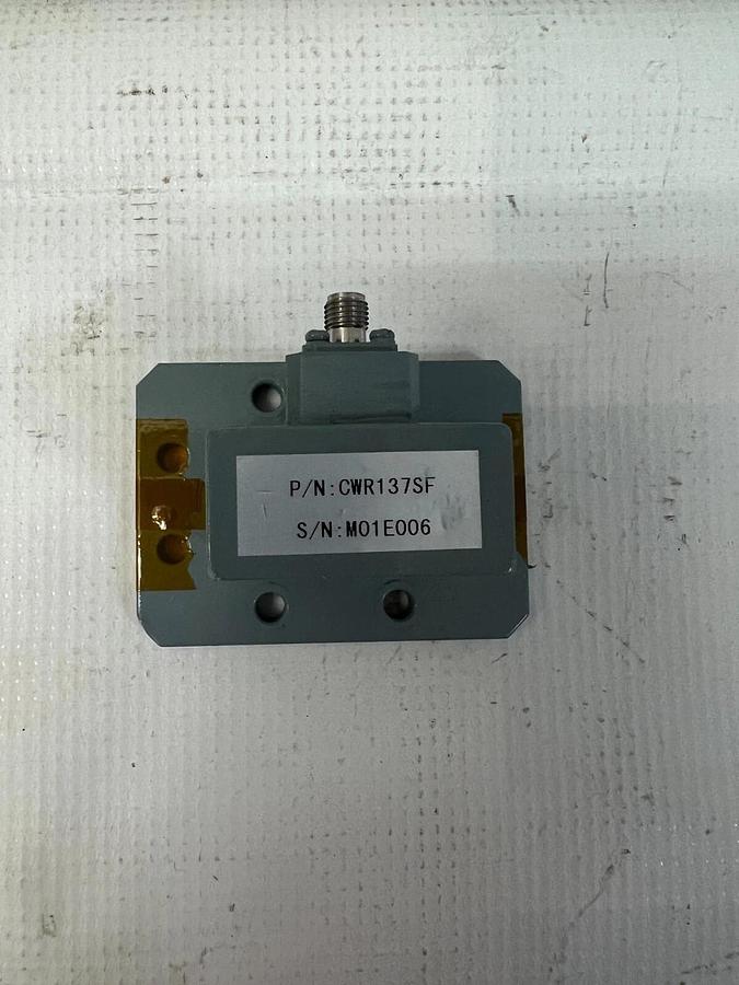 Centric RF CWR137SF SMA/Female to WR137 Coaxial to Waveguide Adapter