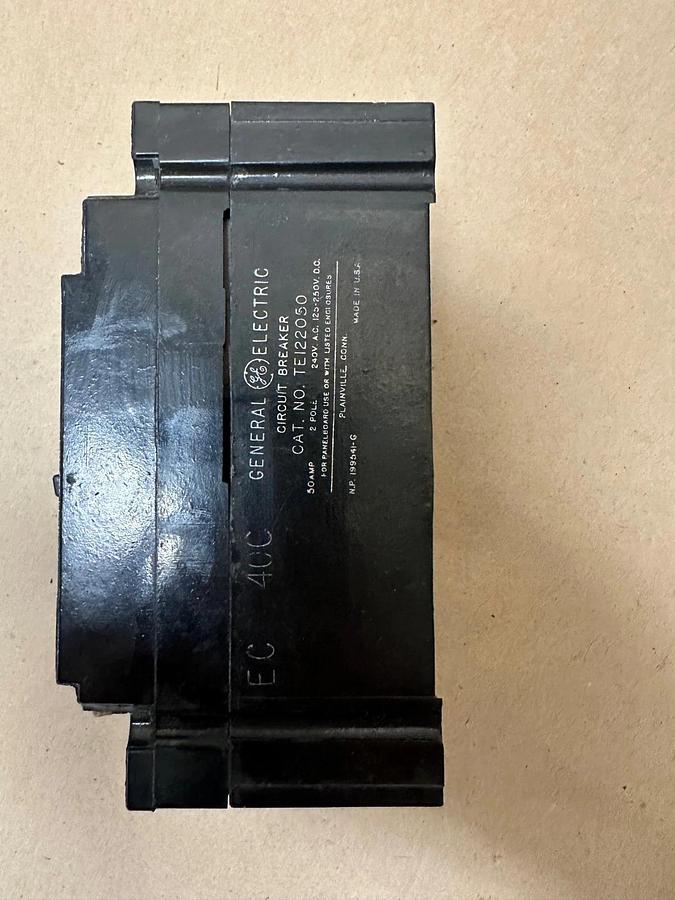 Used General Electric TEI22050 50A 2 Pole Circuit Breaker