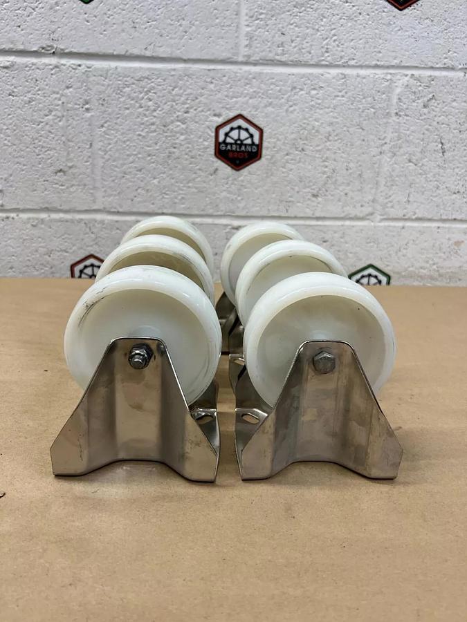 Plastic Wheel Casters - Lot of 6
