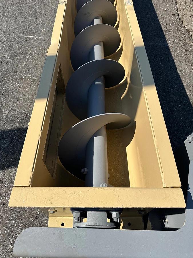 Used Industrial Screw Conveyor 51’ L, 16” Stick, 17” Trough, 15-1/2” Flights, 7.5Hp