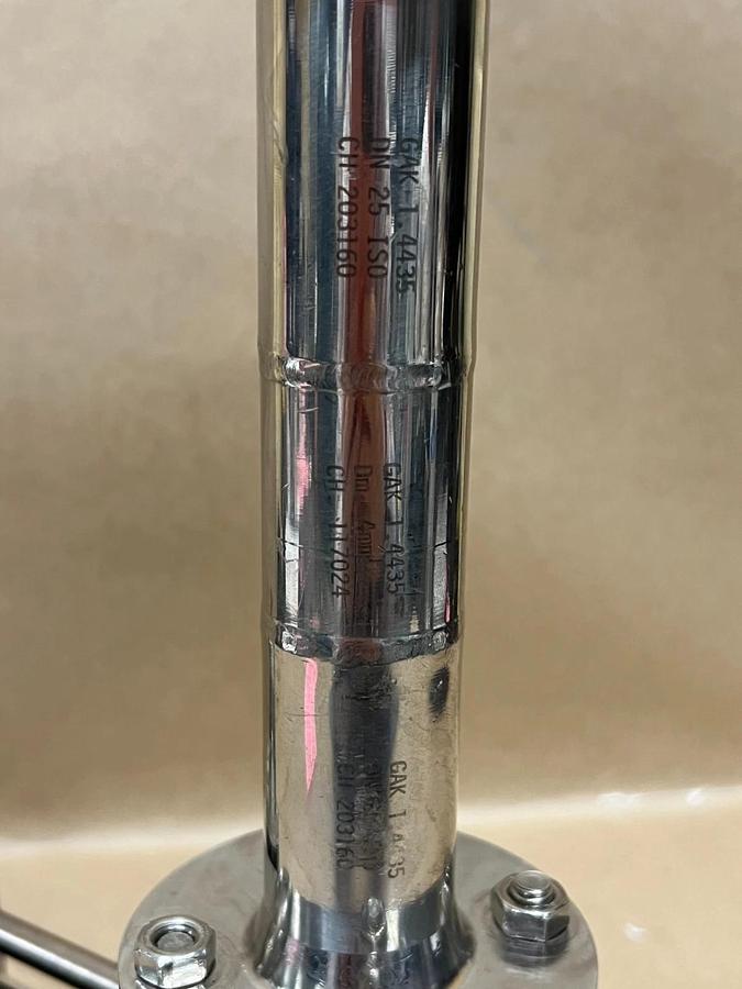 Used Müller Co-ax 5-VFK 25 DR NC 2/2-Way Coaxial Control Valve Assembly, 316L, DN25