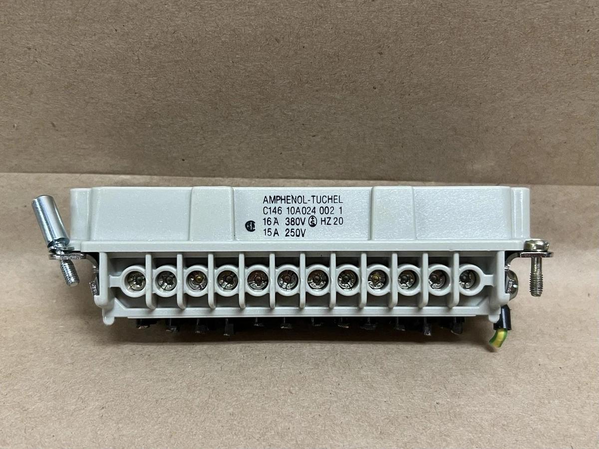 Used Amphenol-Tuchel C 146 10A024 002 1 Heavy Duty Connector - Lot of 10