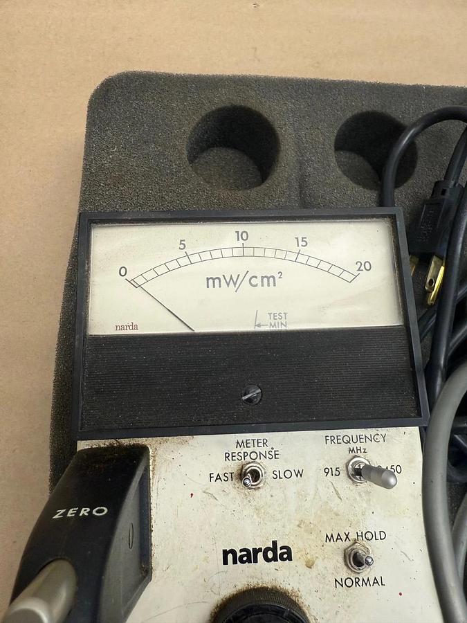 Used NARDA 8110B Microline Electromagnetic Radiation Monitor with 8120A Probe