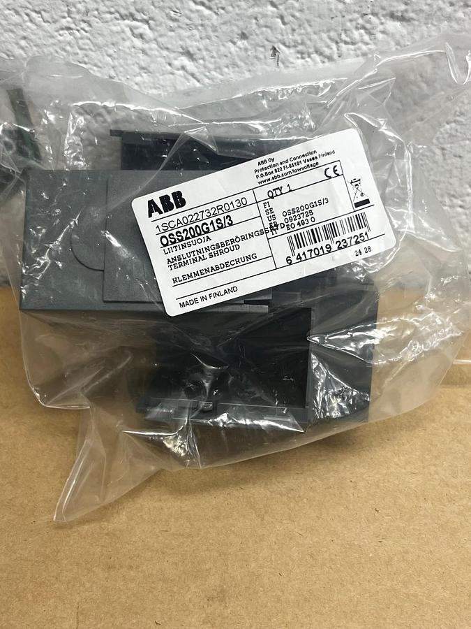 Used ABB OSS200G1L/3 Terminal Shroud for ABB Disconnect Switch 1SCA022732R0130