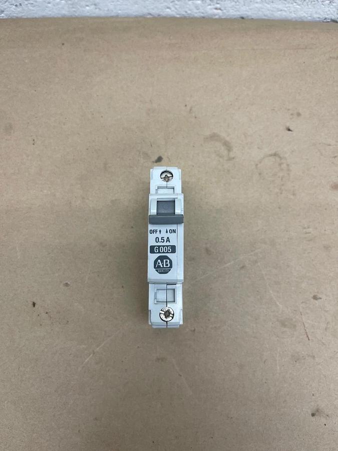 Used Allen-Bradley 1492-CB1 G 005 Supplementary Protector, Series B, 0.5 A
