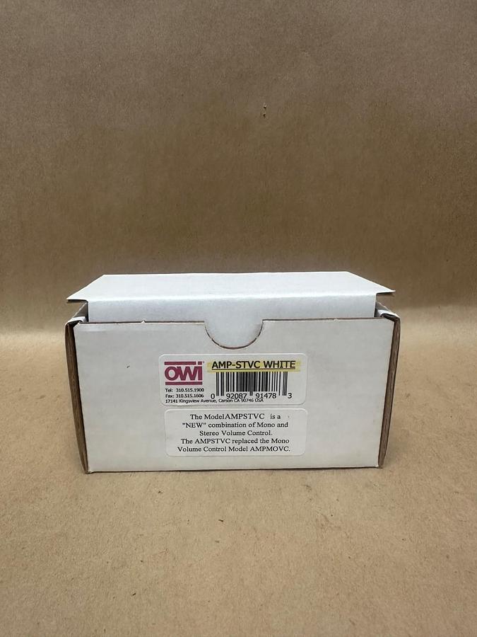 Used OWI AMP-STVC WHITE Stereo Volume Control Knob *NEW*