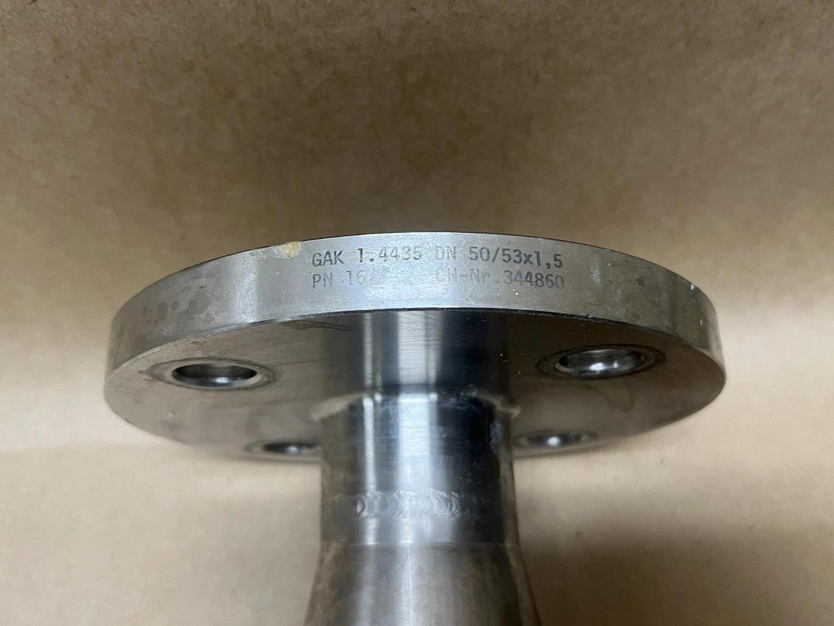 Used Steel & O'Brien FF-6125 4 Bolt, Stainless Steel Industrial Pipe Flange