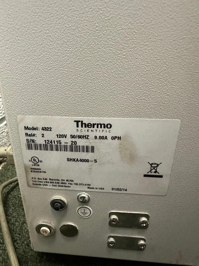 Used Thermo Scientific 4322, SHKA4000-S Incubator Shaker