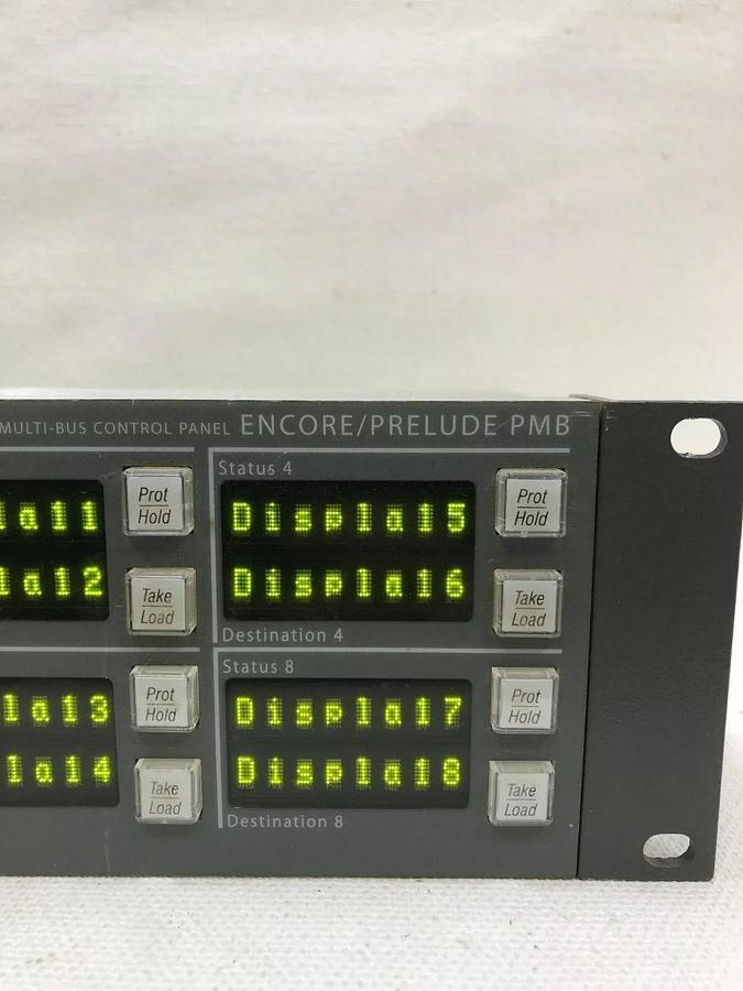 Used Grass Valley Encore/Prelude PMB Control Panel with Power Cord
