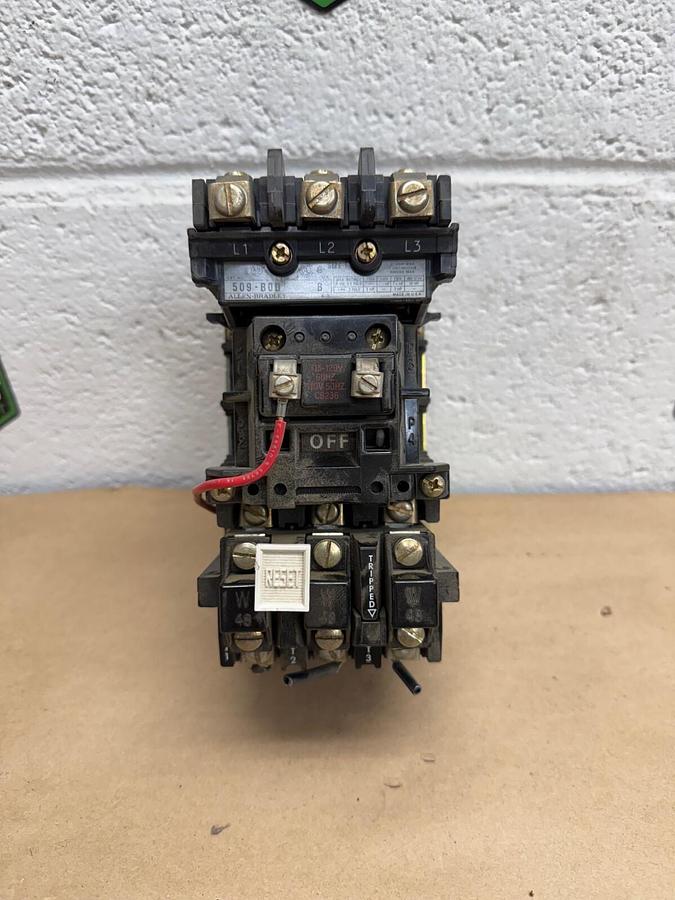 Used Allen-Bradley 509-BOD Series B, Size 1, Starter