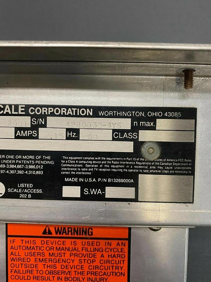 Used Toledo Scale Corp 8510 Digital Indicator Scale Screen