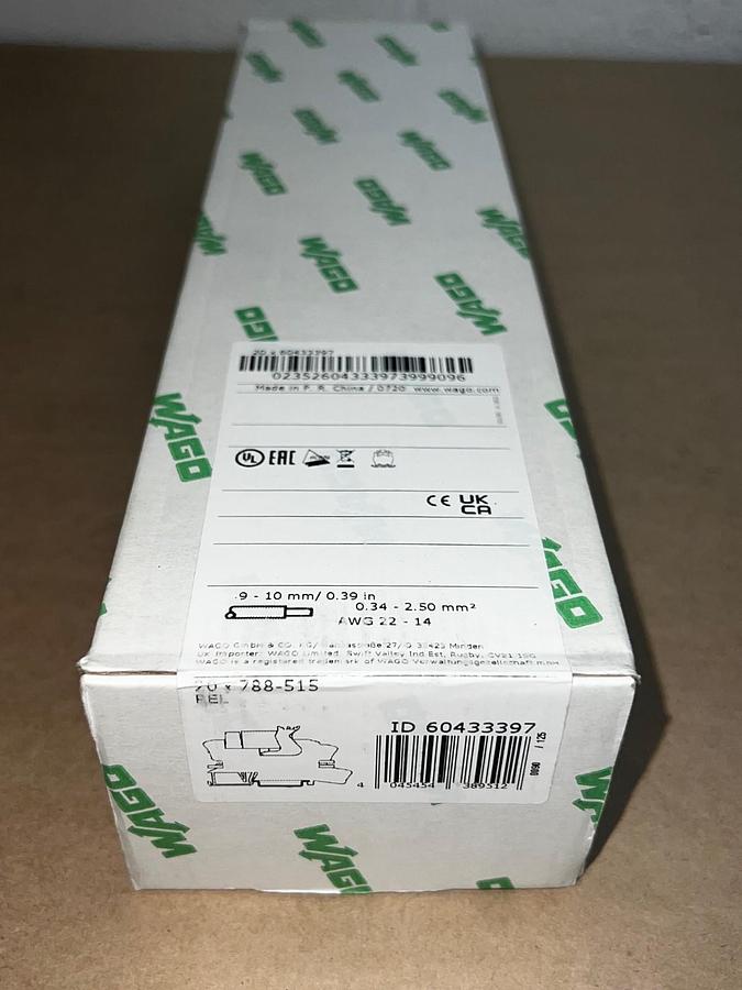 Used WAGO Relays Topjob 788-515 Relay Socket (Qty 20) *FACTORY SEALED*