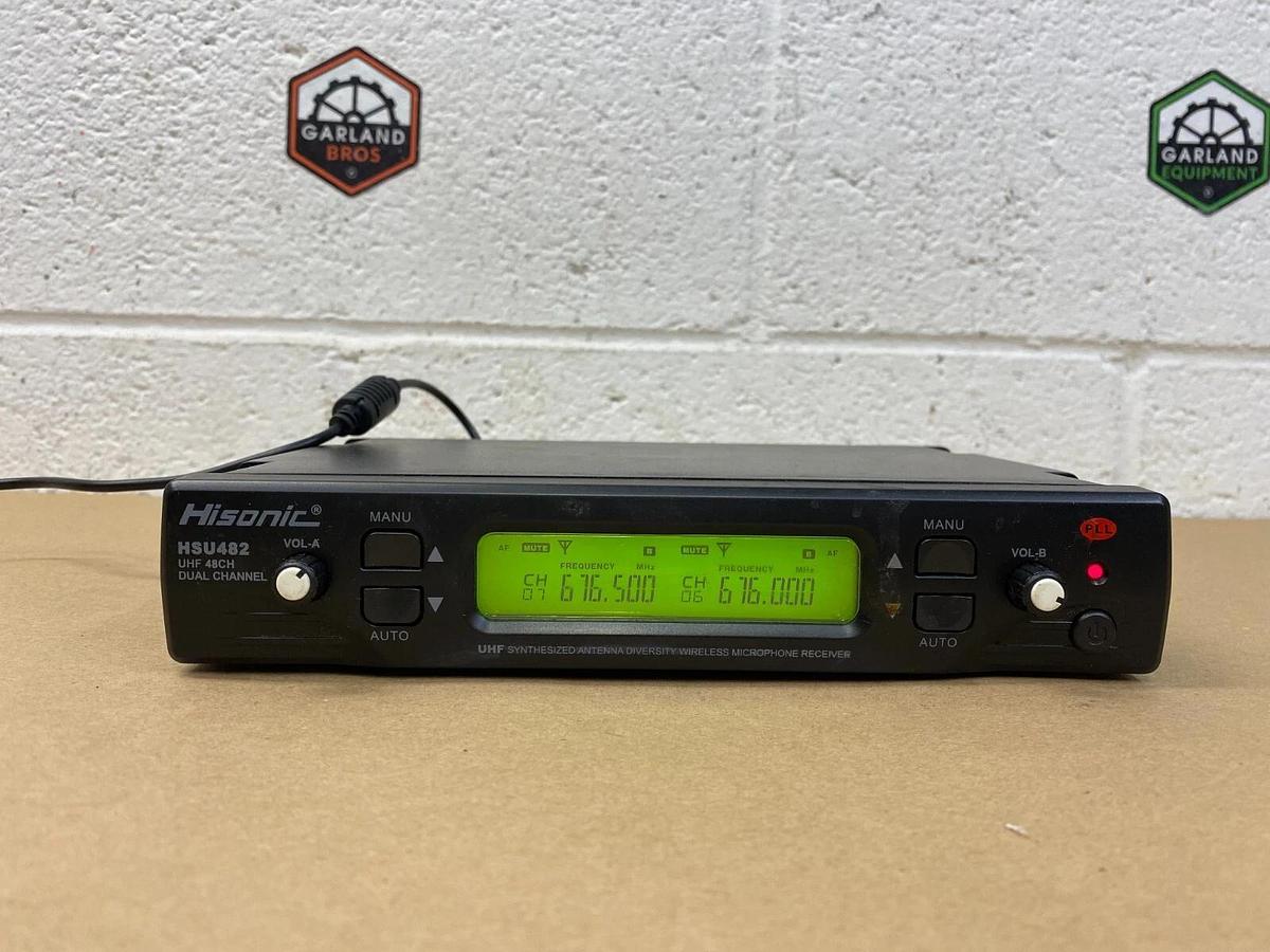 Used Hisonic HSU482/HSU-482HT Receiver XLR 1/4” Transmitter, Power Supply With Case