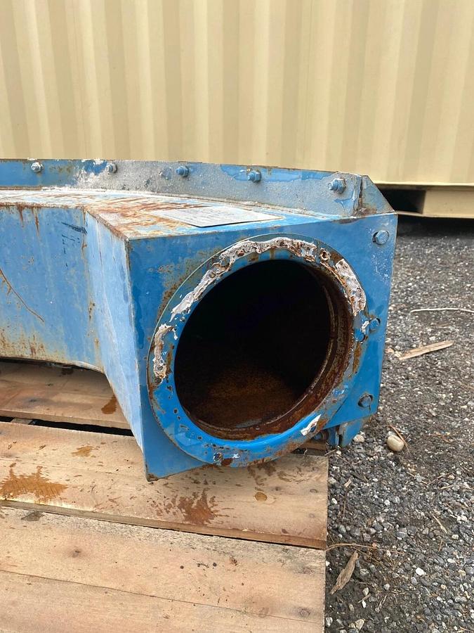 Used Koger Air 8x90 Replaceable Back Elbow, 8” Flange, 90° Elbow Angle