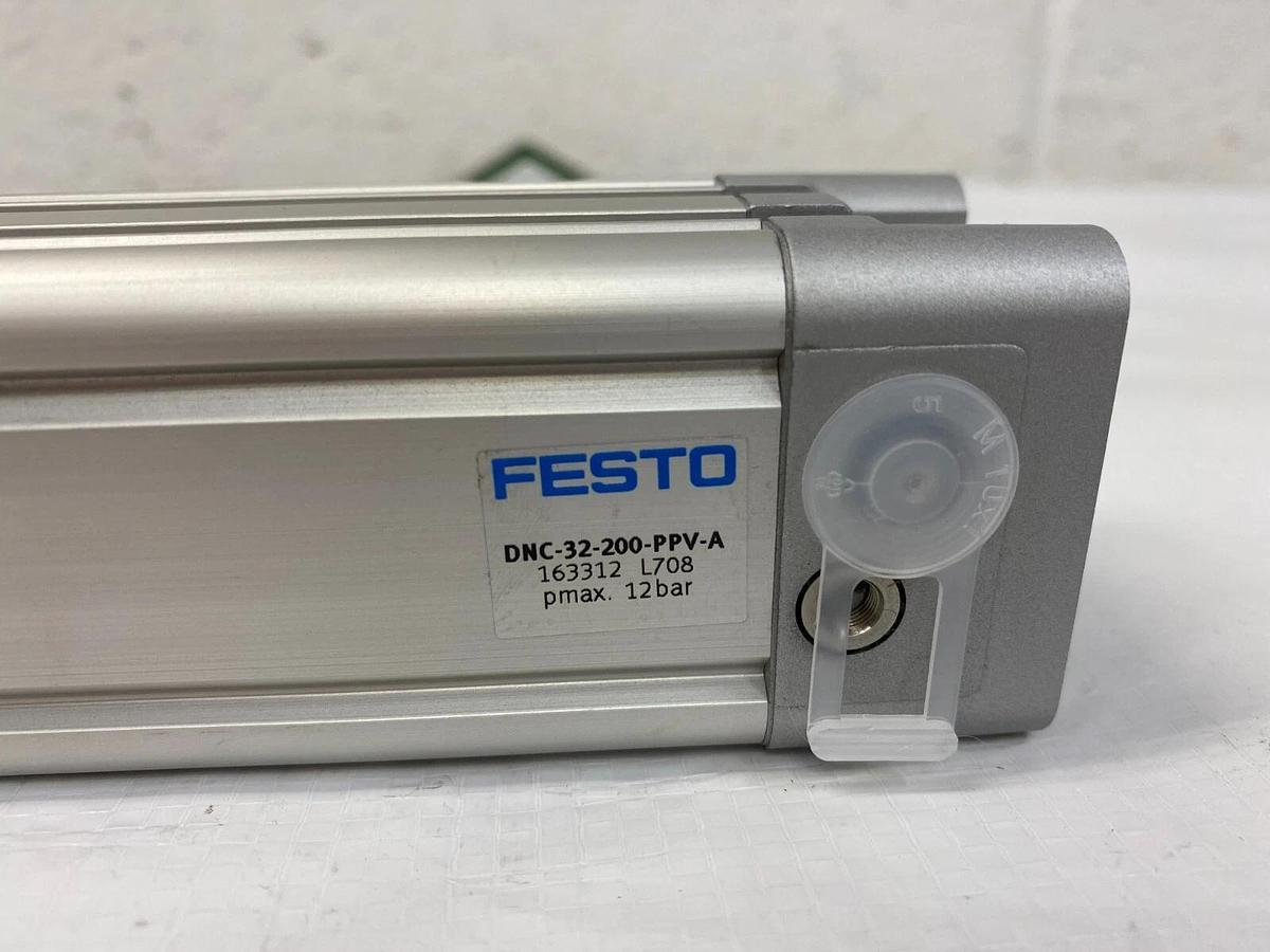 Used Festo 163312 DNC-32-200-PPV-A Pneumatic Standard Cylinder