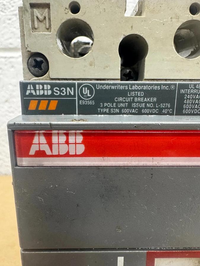 Used ABB S3N SACE3 80A Circuit Breaker