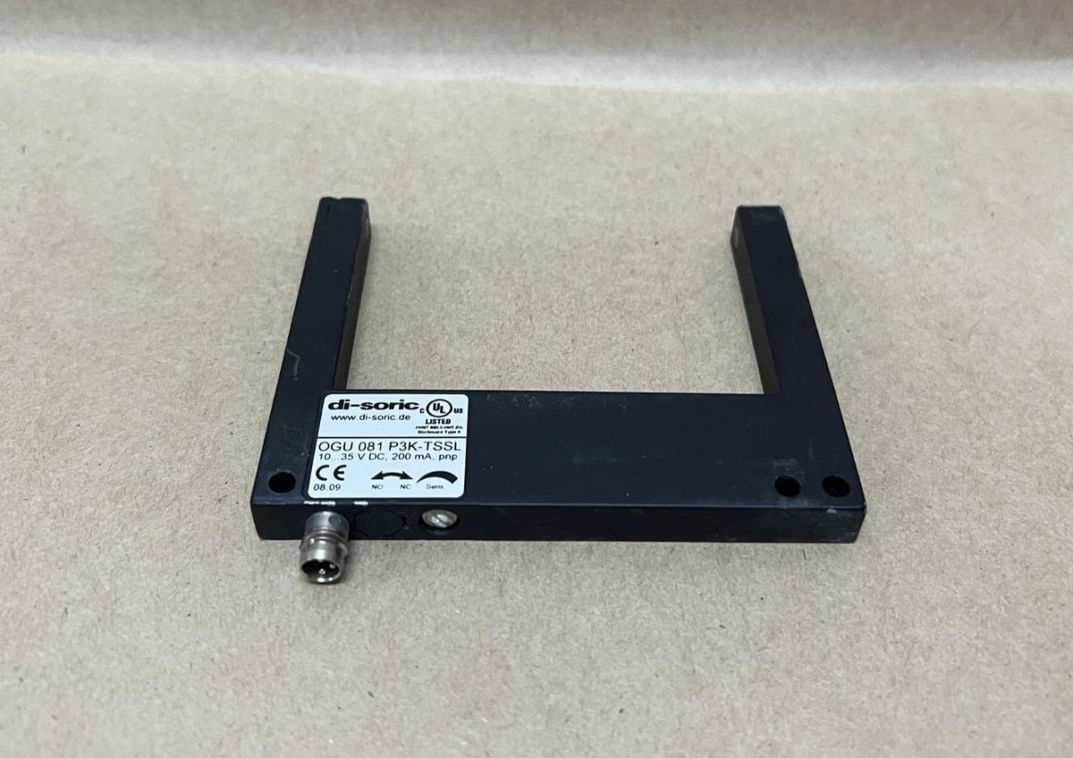 Used Di-Soric OGU 081 P3K-TSSL Fork Photoelectric Sensor