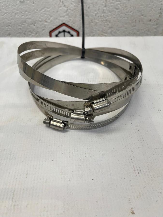 Hose Pipe Clip Clamps 304 130-152 Stainless Steel Pipe Clamps ( Lot of 5)