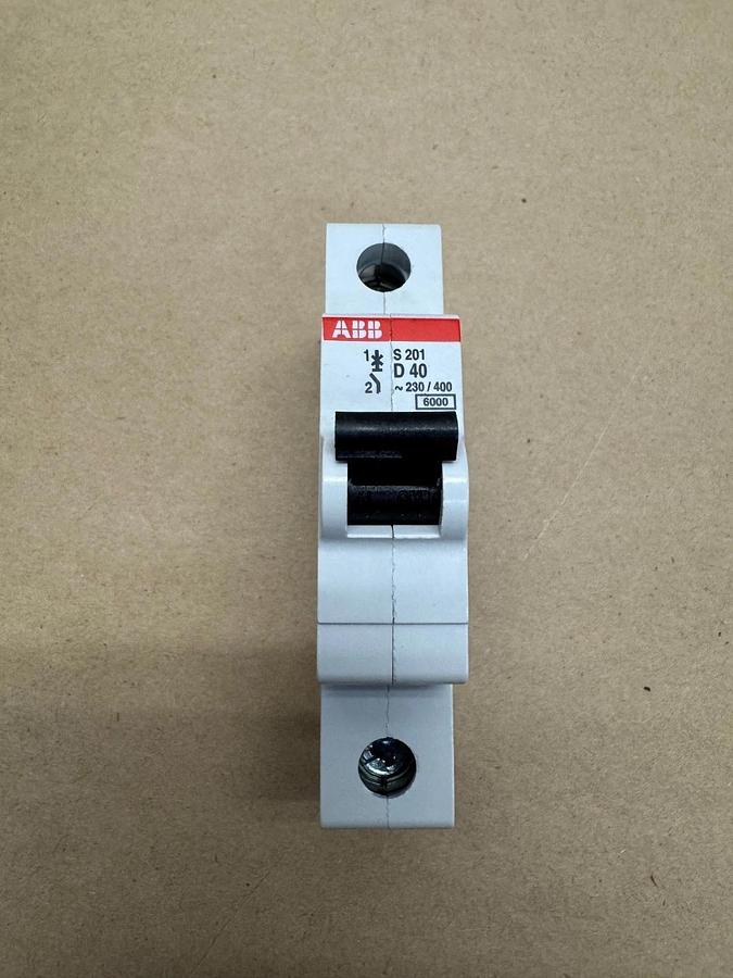 Used ABB S 201-D40 Mini Circuit Breaker, 40A, Box of 10 *NEW*