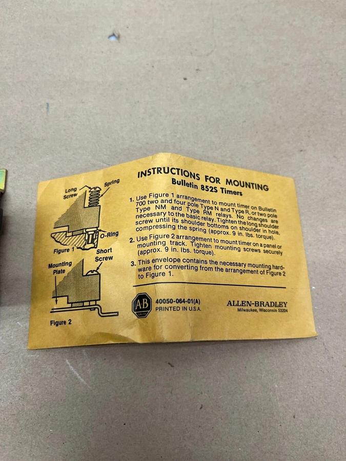 Allen-Bradley 852S-C Solid State Timing Relay, 1.0-160 Seconds