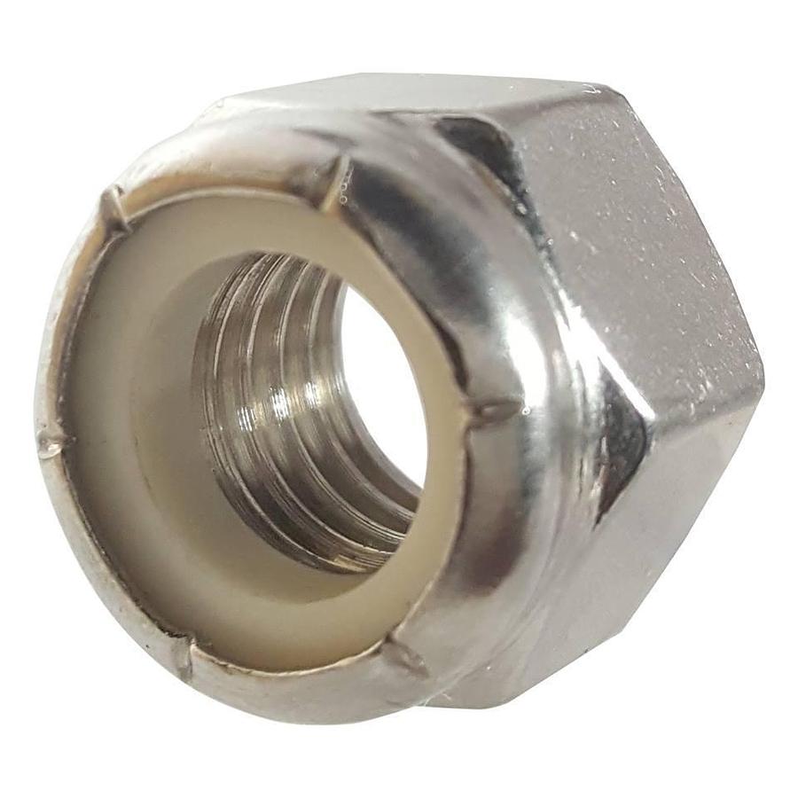 Stainless Steel Hex Flange Lock Nut - Lot of 70