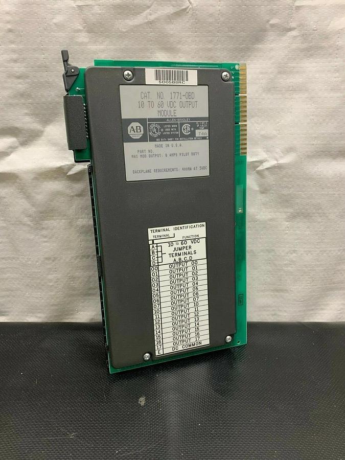 Used Allen Bradley 1771-OBD/B 10-60 VDC Output Module