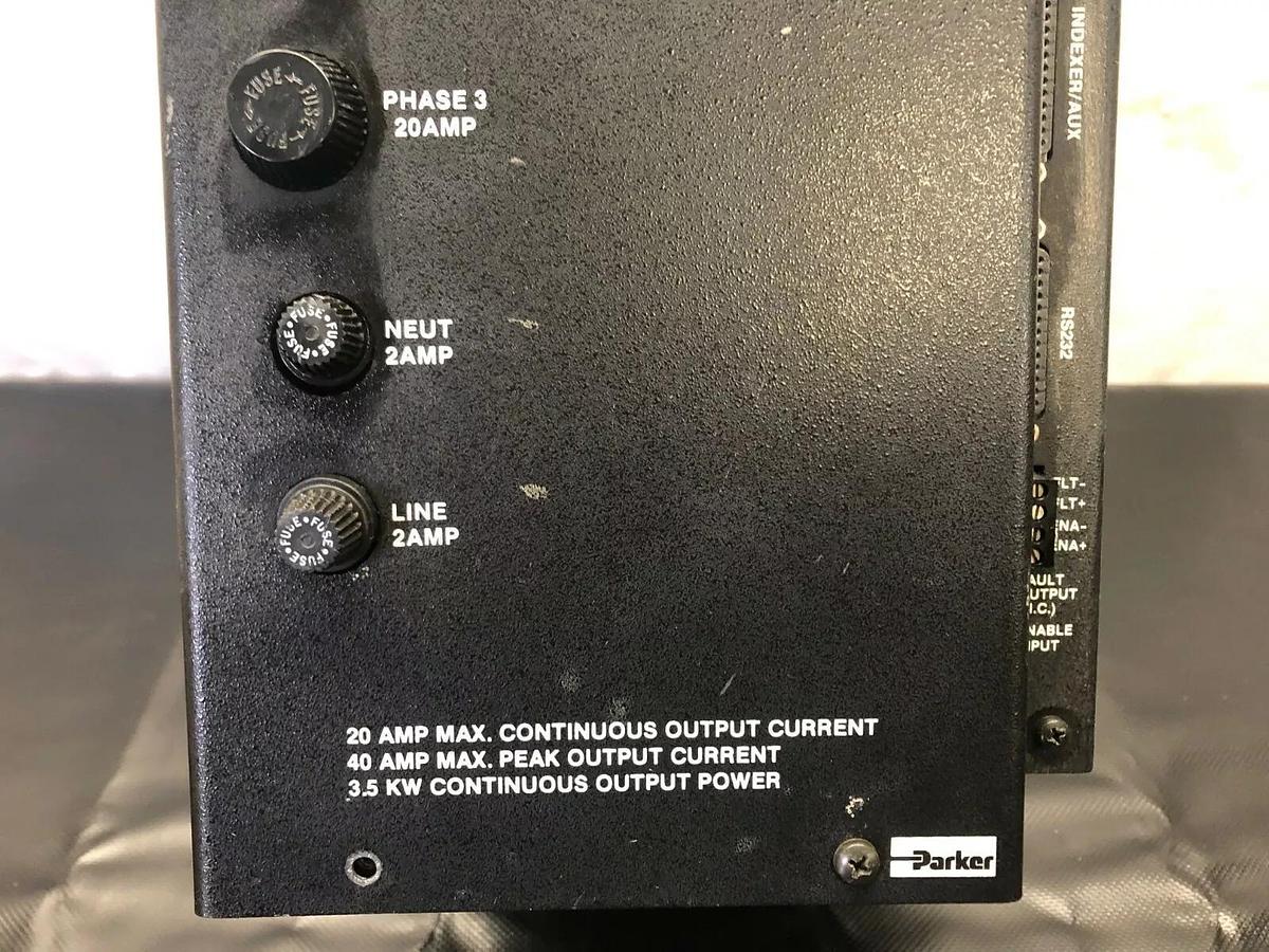 Used Parker KHX-Drive Brushless Servo Motor, 3.5 KW Continuous Output