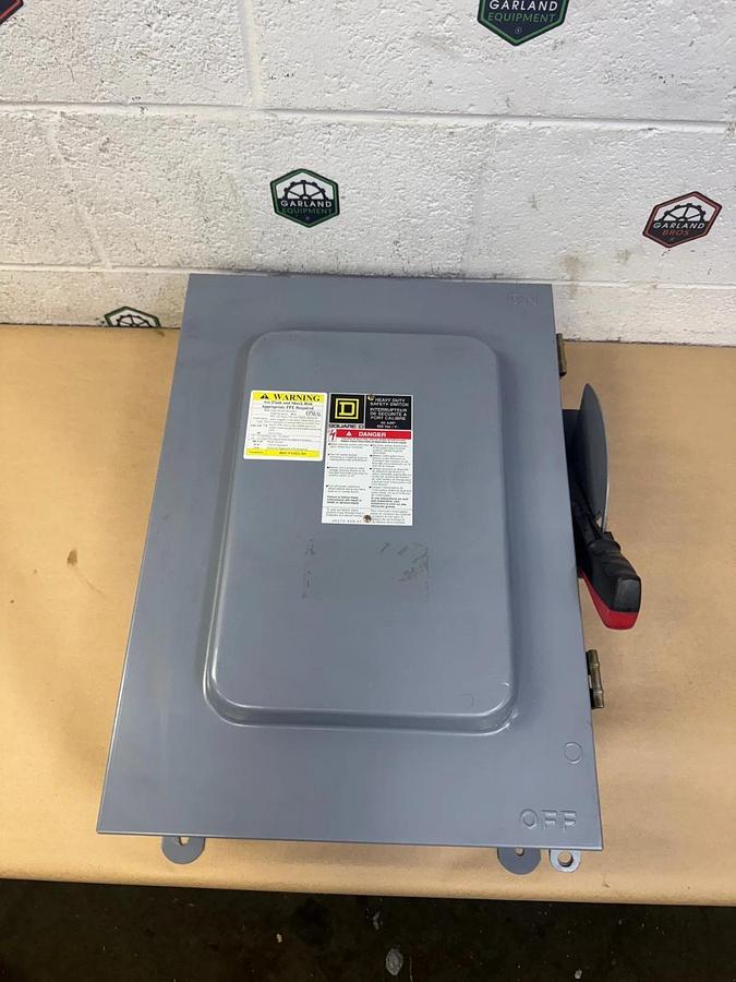 Used Square D HU662AWK Safety Switch, 60A, 600VAC