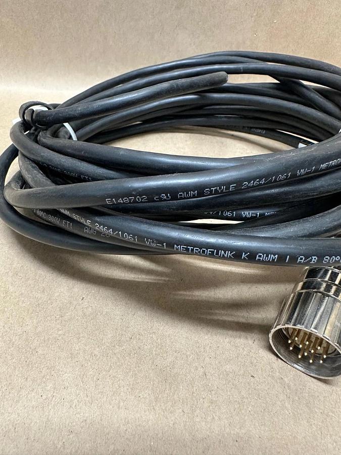 Used Metrofunk E148702 Connecting Cable w/ Male and Female 12 Pins Coninvers