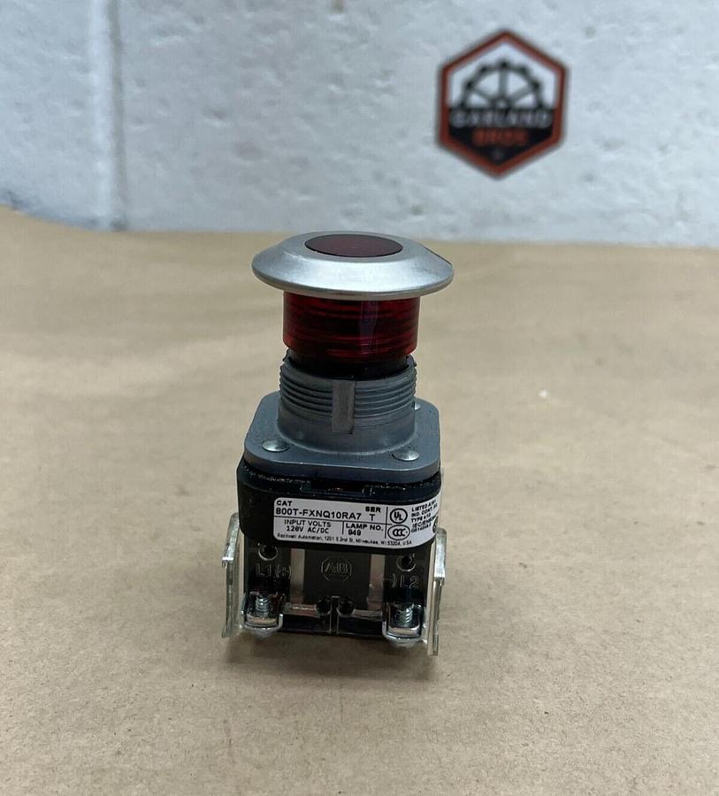 Used Allen Bradley 800T-FXNQ10RA7 30mm Push-Pull Device, Red