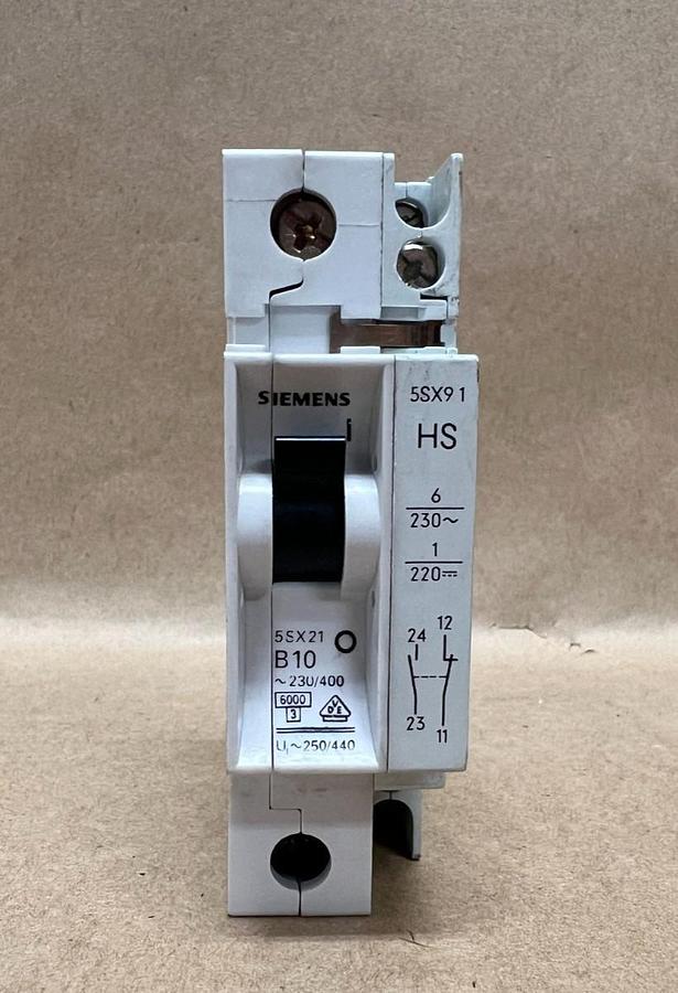 Used Siemens 5SX21 B10, 230/400V, Circuit Breaker