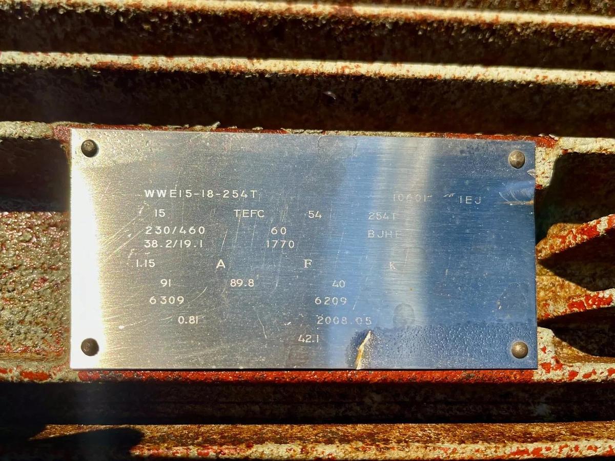 Used Dodge TA4207H15 Speed Reducer, Ratio 16.0:1 w/ WEG 15HP 1770 RPM Motor