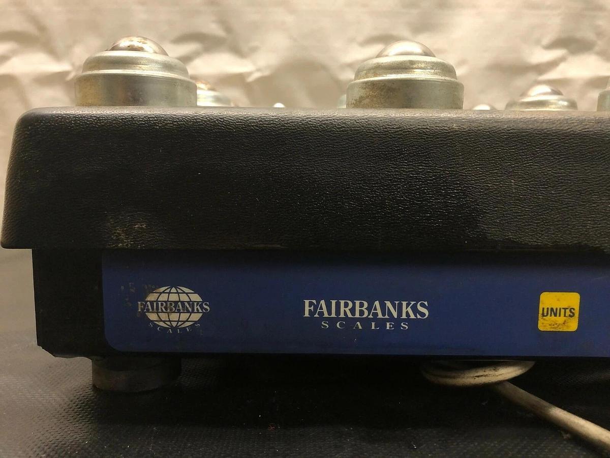 Used Fairbanks Shipping Scales 70-2453-4, 14”x14” Roller Top w/ Output Cord