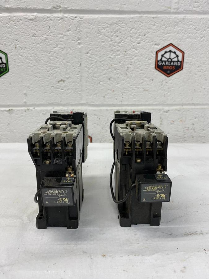 Used Allen Bradley 100-A09NZ*3 Series B Contactor with Overload - Lot of 2