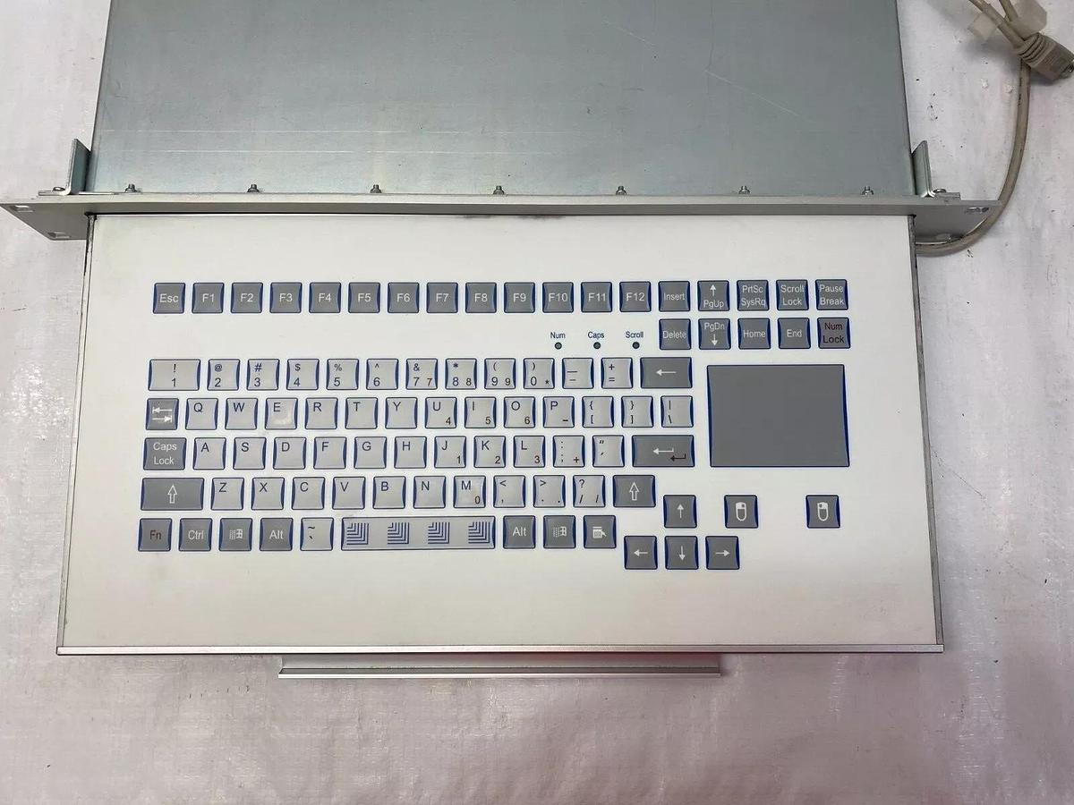 Used Indukey KS08440 Industrial Rack Mounting Keyboard Mouse