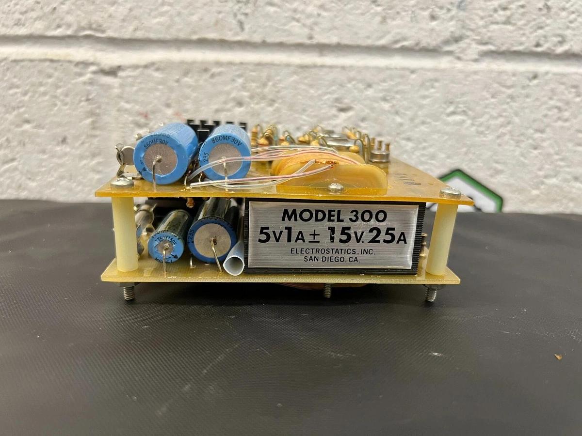 Used Electrostatics, Inc. 300 5V1A +- 15V.25A Circuit Board