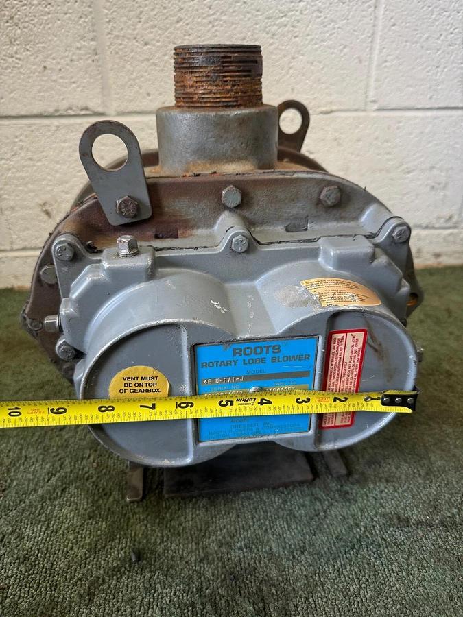 Used Roots Rotary Lobe Blower Part # 740660RT, Model 45 U-RAI-J