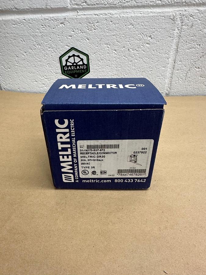 Used Meltric DR30 31-14173-K07-972, Receptacle Connector *NEW*