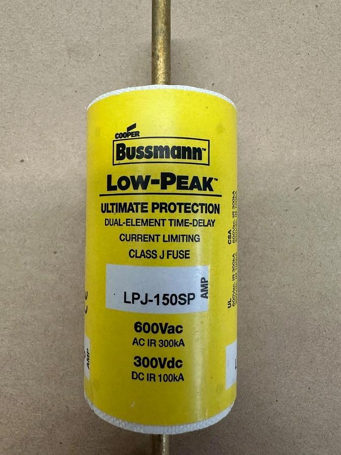 Used Bussmann LPJ-150SP Low-Peak Class J Fuse