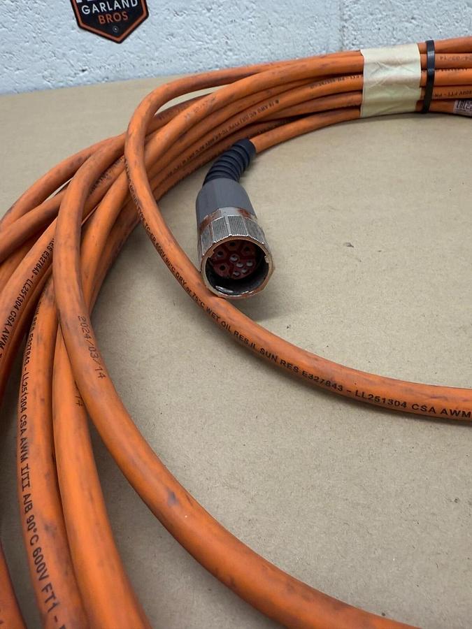 Used Allen-Bradley 2090-CPWM7DF-16AA25 Power/Feedback Cable, Ser A, 15m