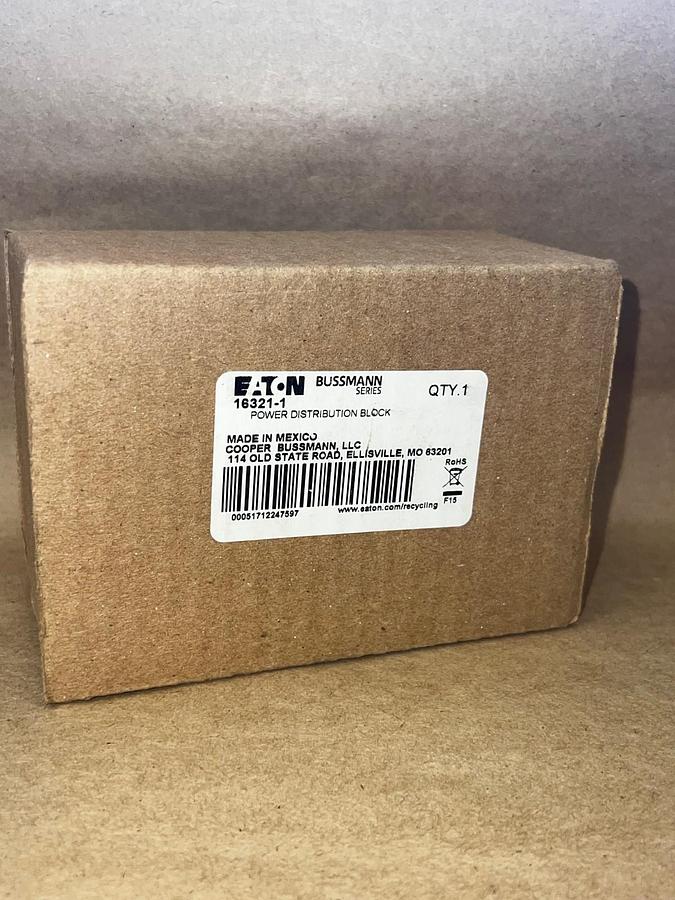 Used Eaton 16321-1 Power Distribution Block 175A 600V *NEW*