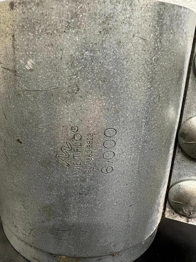 Used METFLOW 6.000 Coupling 3 Bolt, 6” Diameter
