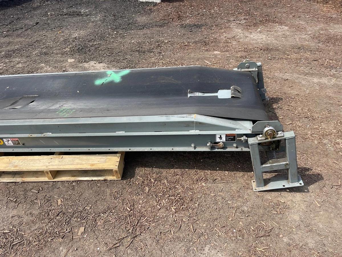 Used Conveyor Belt W:33.75” L:144” Longitudinal Groove Belt, Baldor 1/2Hp 1725 RPM
